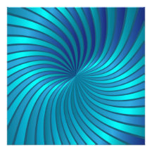 Vórtice espiral azul de la impresión de la foto