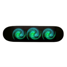 VÓRTICE LIGERO, verde azul negro Monopatín Personalizado