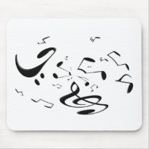 Vórtice musical Mousepad Tapetes De Ratón