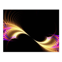 Vórtice púrpura surrealista del fractal postal