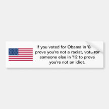 Votado por Obama Pegatina De Parachoque