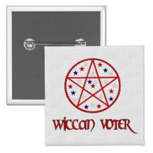 VOTANTE DE WICCAN PIN