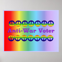 Votante pacifista poster