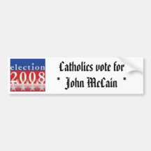 Vote1 católico etiqueta de parachoque
