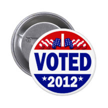 Voté 2012 pin