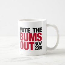 Vote el drinkware de los vagos hacia fuera taza