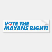 ¡Vote la derecha de Mayans! Pegatina De Parachoque
