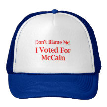 Voté por las camisetas de McCain Gorros