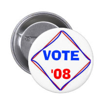 Voto '08 pins