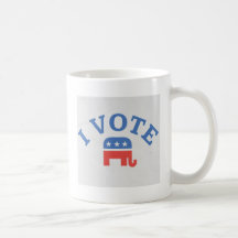 Voto al republicano taza