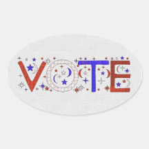 VOTO CALCOMANÍAS ÓVALES