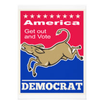 Voto de América de la mascota del burro de Demócra Anuncios