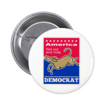 Voto de América de la mascota del burro de Demócra Pins