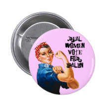 VOTO DE LAS MUJERES REALES PARA PALIN PINS