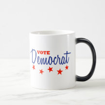 Voto Demócrata (estrellas) Taza