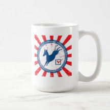 Voto Demócrata Tazas De Café
