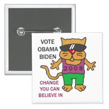 VOTO FRESCO OBAMA DE LOS GATOS PINS