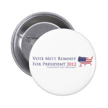 Voto Mitt Romney para el presidente 2012 Pin