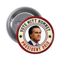 Voto Mitt Romney para el presidente 2012 Pin