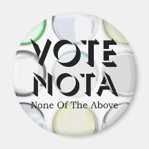Voto NOTA (ninguno del antedicho) Imanes Para Frigoríficos