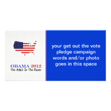 Voto Obama 2012 Tarjetas Con Fotos Personalizadas