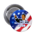 Voto para el botón de Barack Obama Pins