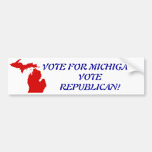 VOTO PARA la pegatina para el parachoques del REPU Etiqueta De Parachoque