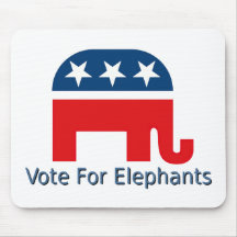 Voto para los elefantes alfombrilla de raton