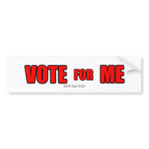 Voto para mí pegatinas de parachoque