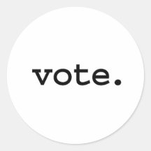 voto pegatina redonda