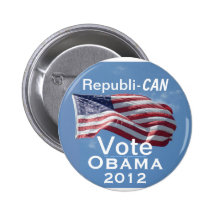 Voto republicano OBAMA 2012 Pin