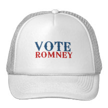 VOTO ROMNEY 2012 GORROS BORDADOS