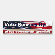 Voto Romney Ryan Pegatina De Parachoque