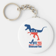 Voto sí para la diversión del dinosaurio llavero