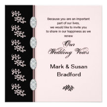 Votos de boda de renovación - invitación