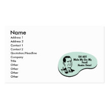 Voz fósil del cazador tarjetas de negocios
