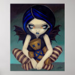 Vudú en la impresión de hadas gótica azul del arte impresiones