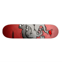 Vuéleme al elefante de la luna patineta personalizada