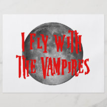 Vuelo con los vampiros tarjetón
