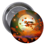 Vuelo de la bruja de Halloween Pin