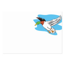 Vuelo del pato del pato silvestre tarjeta personal