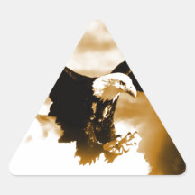 Vuelo Eagle Calcomanía De Triangulo Personalizadas