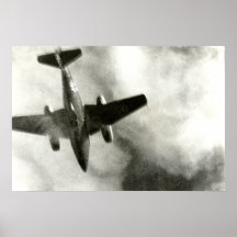 Vuelo final 1945 de un ME-262 Poster