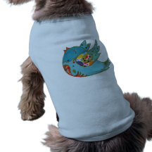 Vuelo lindo del pájaro y canto ropa de mascota