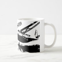 "VUELO taza de café de una CARAVANA"
