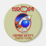 VUELOS CHÁRTERES DE CAPITÁN RICKYS - EUROPA IMÁN DE FRIGORIFICO