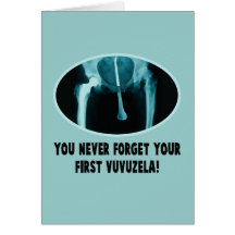 Vuvuzela hilarante tarjeton