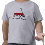 W está para el carro aprende deletrear camisetas
