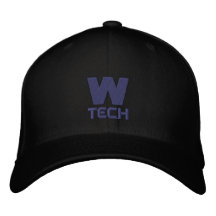 W-Tecnología Gorra De Béisbol Bordada