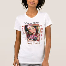 WaitressT-Camisa del comensal de la mamá divertida